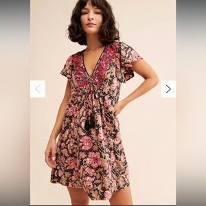 Anthro Floral Printed Tunic Dress